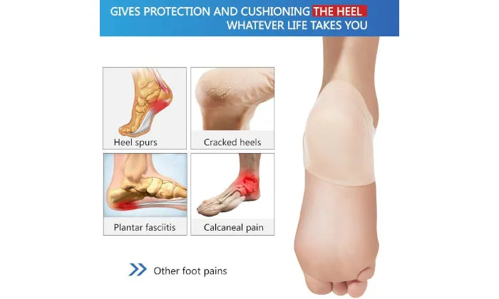 1 Pair Silicone Feet Heel Protective Insoles