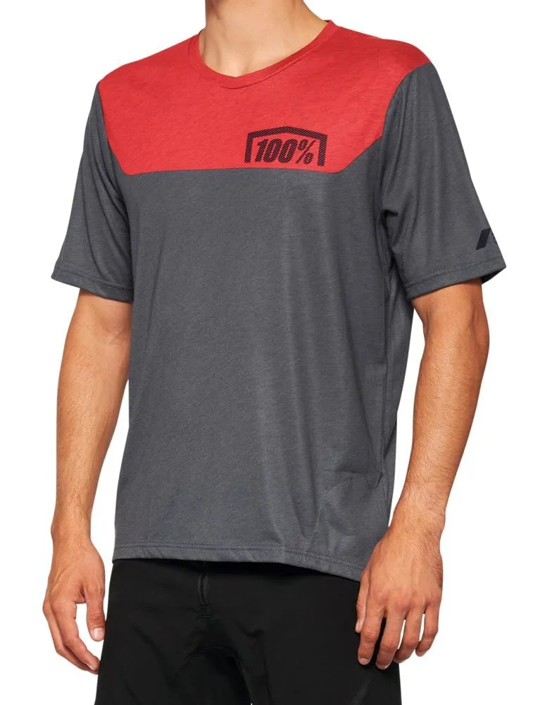 100% Airmatic Short Sleeve MTB Jersey - Racer Red