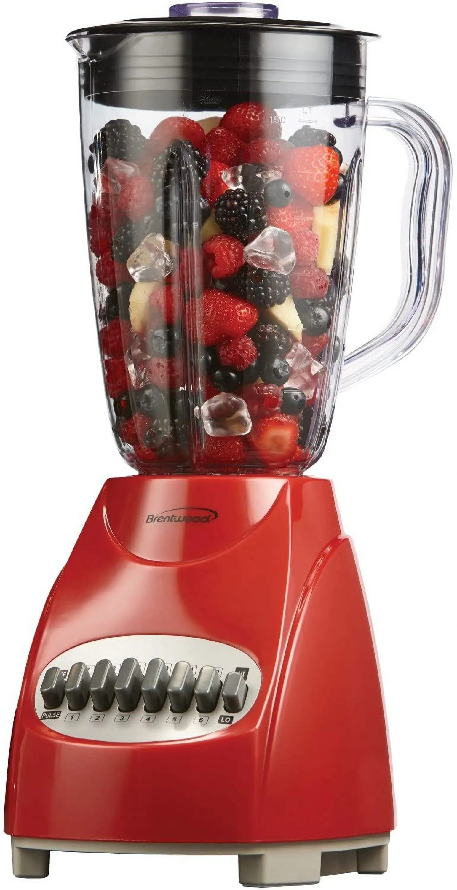 12-Speed   Pulse Blender, Red