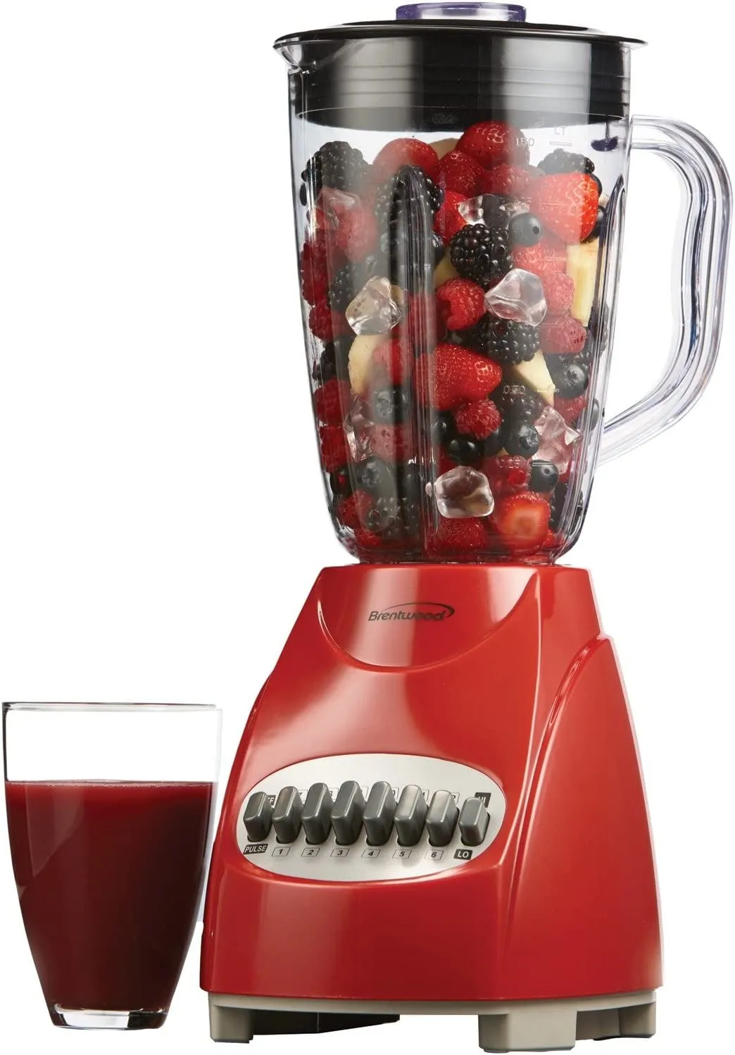 12-Speed   Pulse Blender, Red