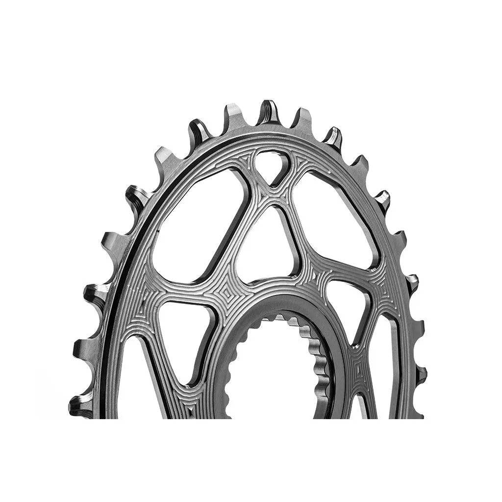 AbsoluteBlack Shimano 1x Oval 12 Speed Chainring (Black)