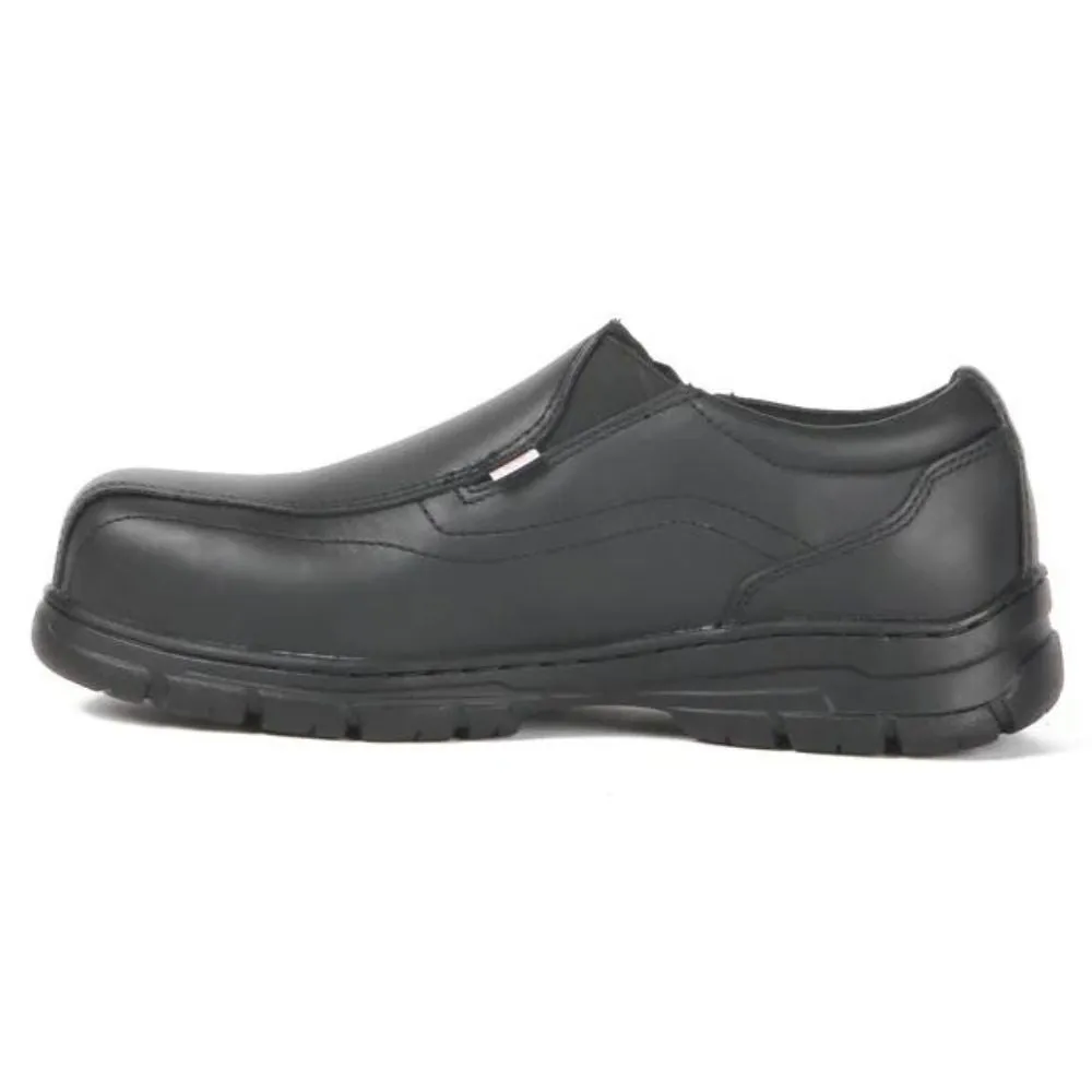 Acton Club Men's Steel Toe Slip-On Leather Work Shoes - A9264-11