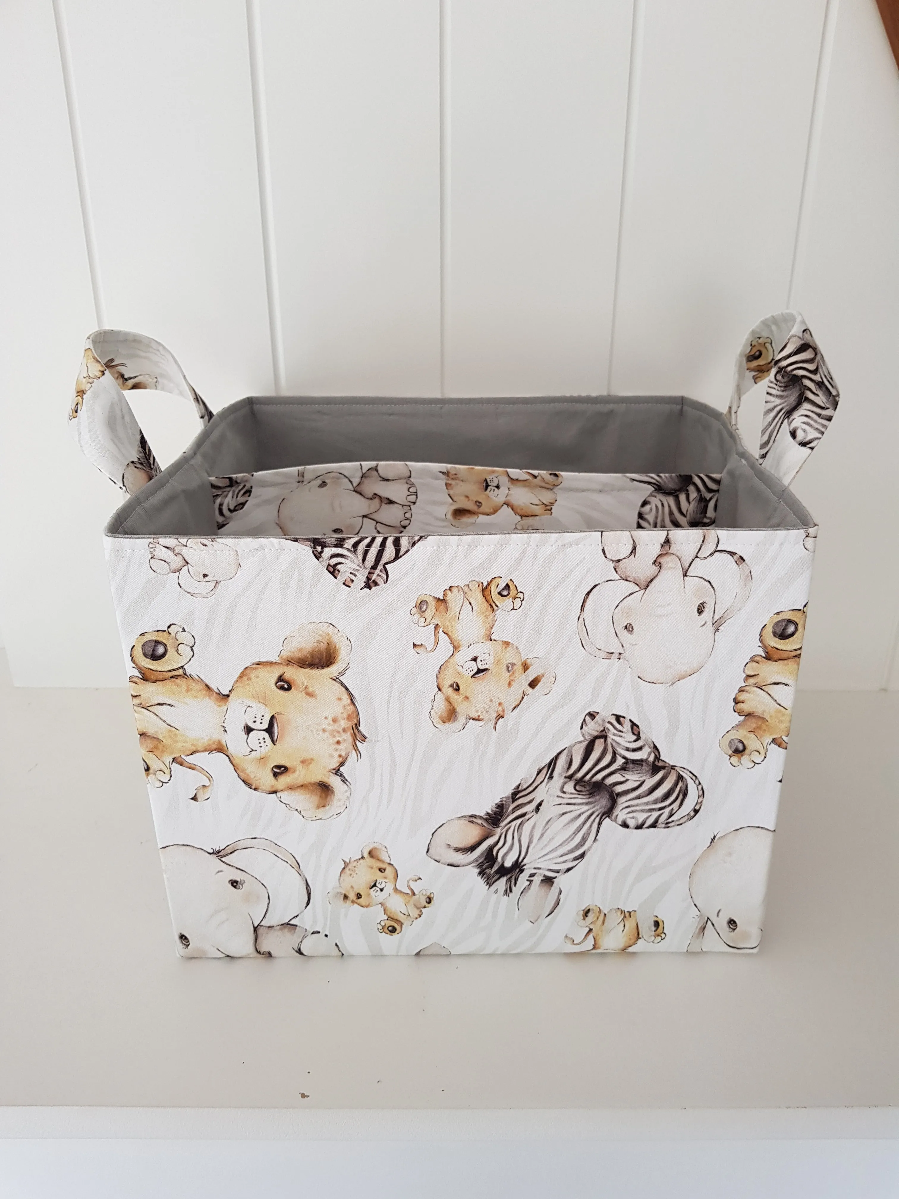 African Animals Nappy caddy / Nursery organiser ( Pre Order - Dispatches in 10 - 12 days)