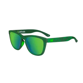 AllTrails × Knockaround Premiums Sport Sunglasses - Mirrored Green Lenses