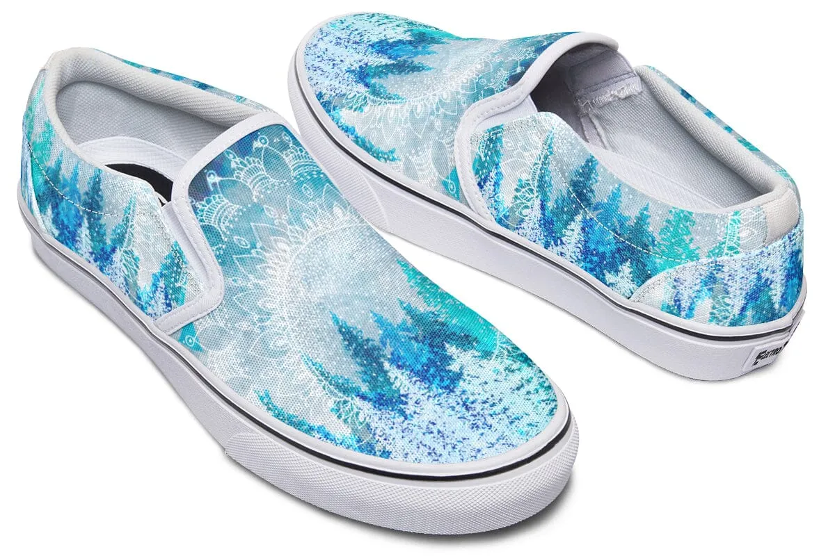 Among the Pines Mandala Slip on Shoes