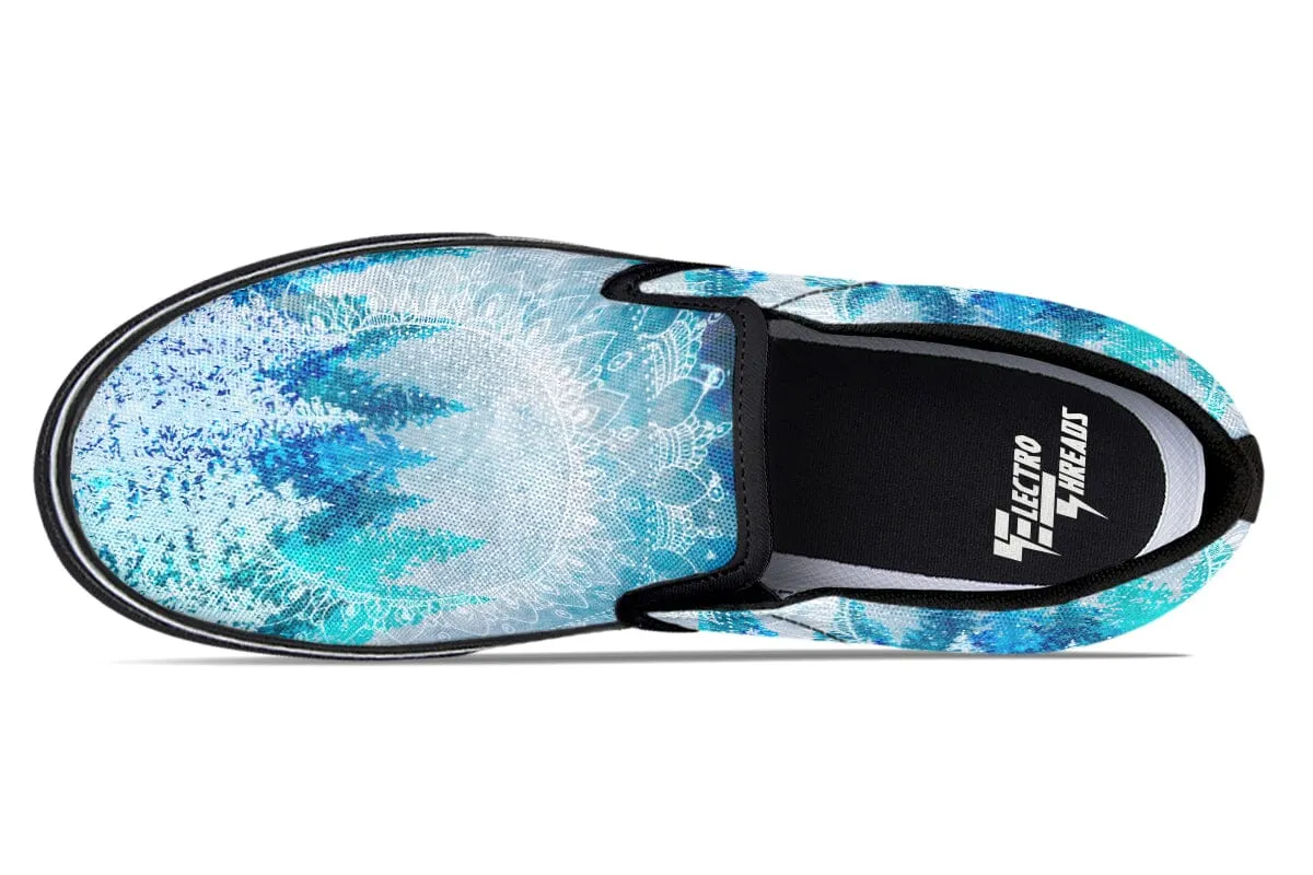 Among the Pines Mandala Slip on Shoes