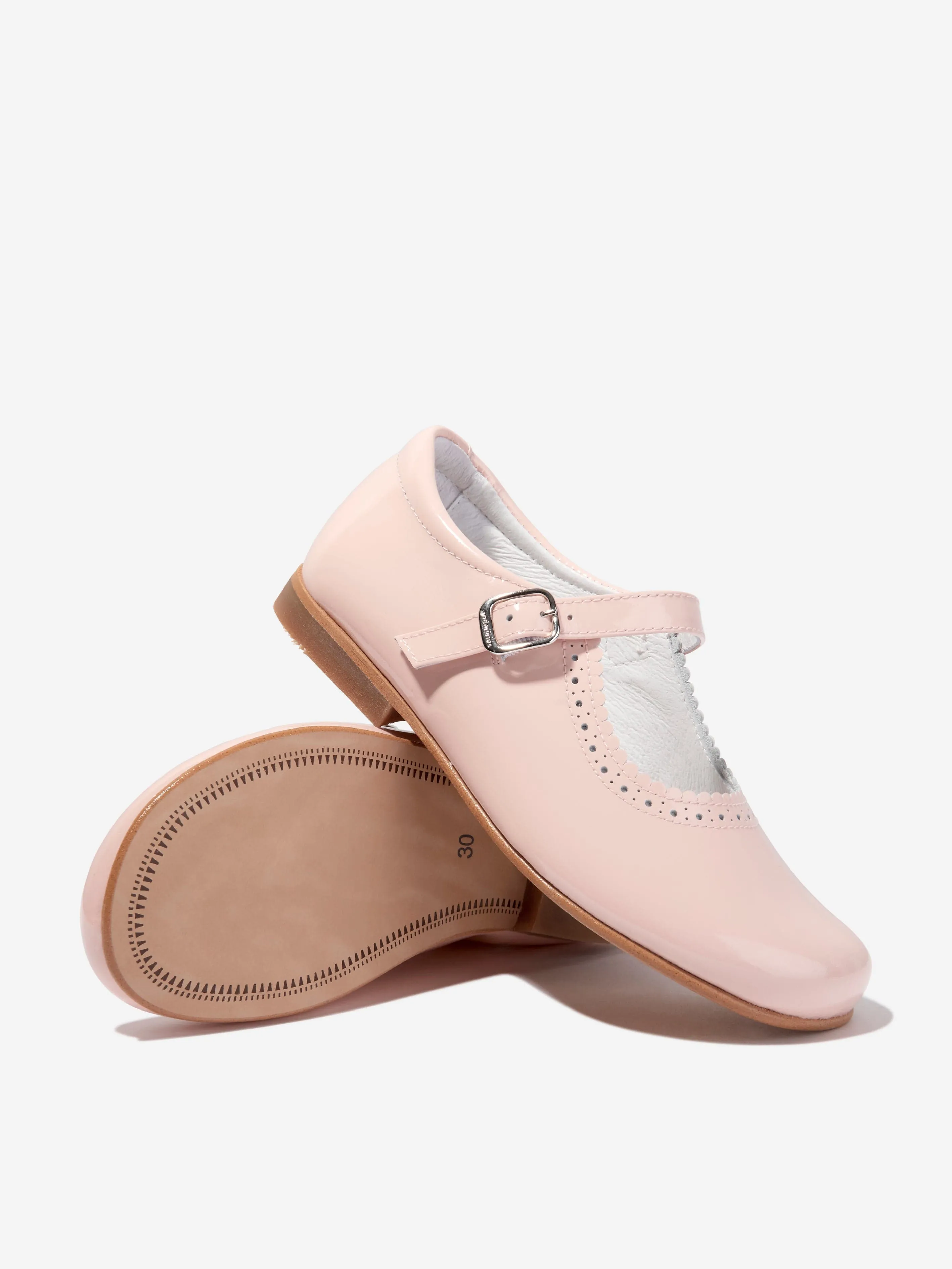 Andanines Girls Patent Leather Mary Jane Shoes in Pink