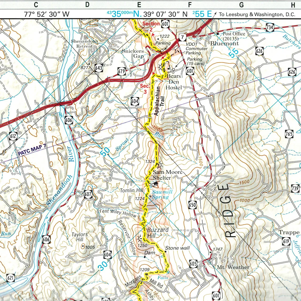 AT Map 8: Northern Virginia - South