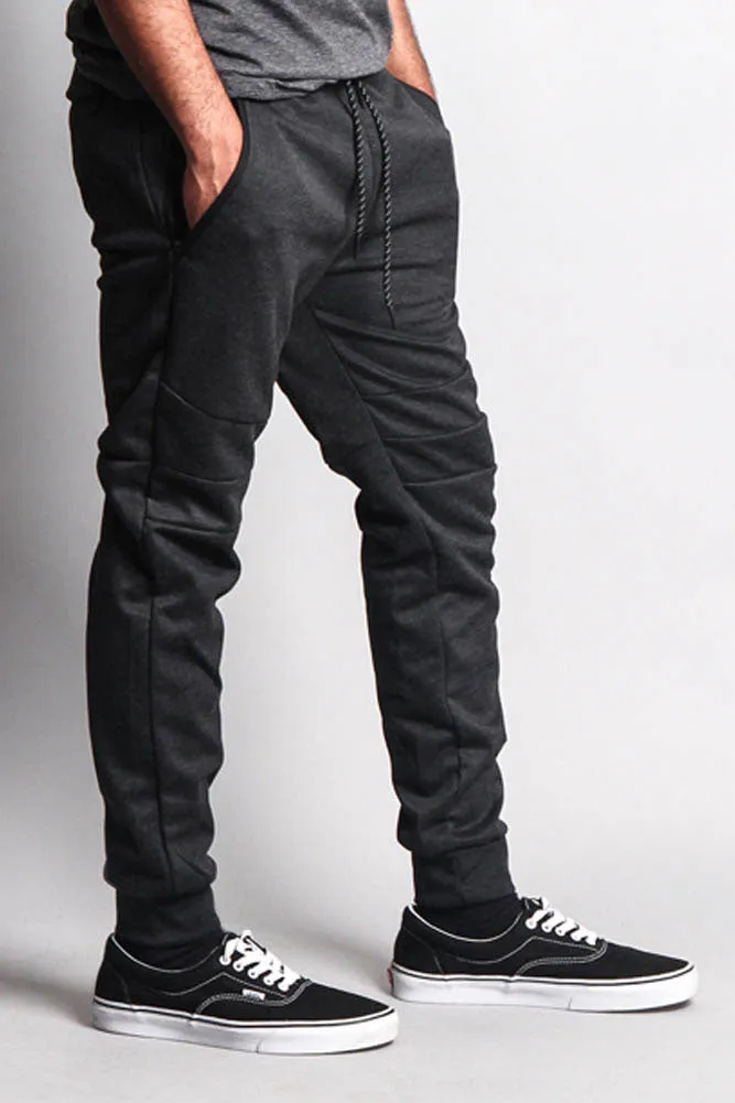 Basic Tech Sweat Pants with Contrasting Zippers