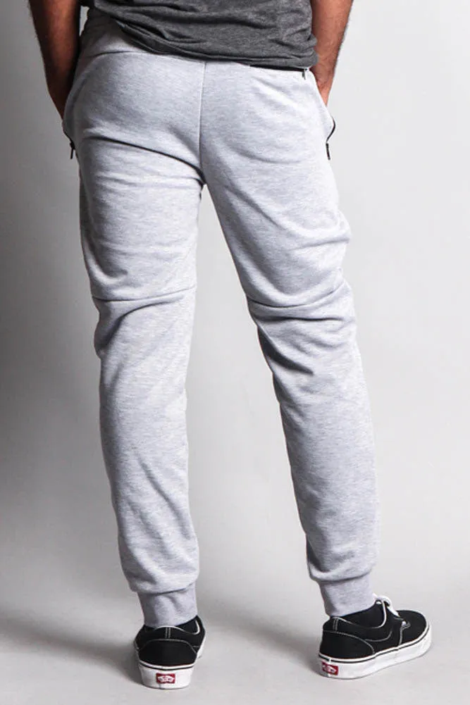 Basic Tech Sweat Pants with Contrasting Zippers