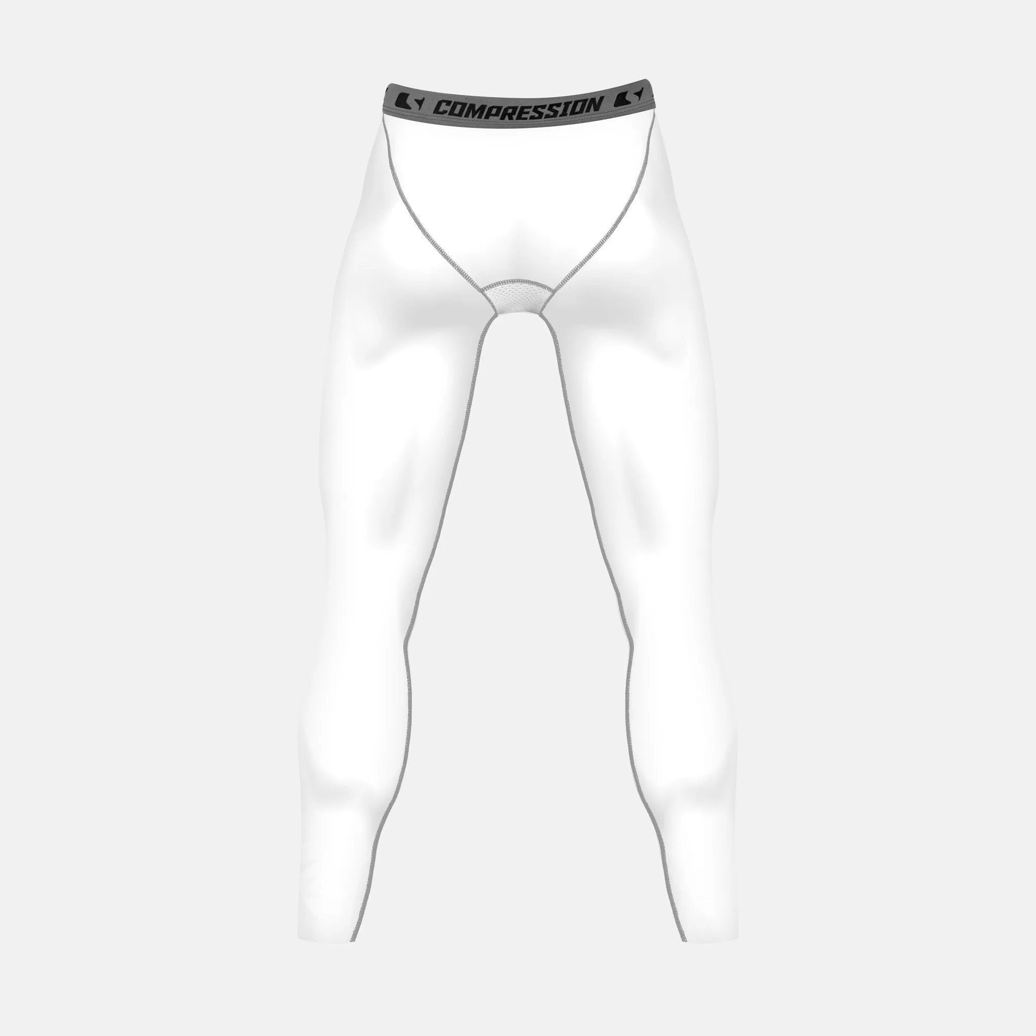 Basic White Solid compression tights / leggings