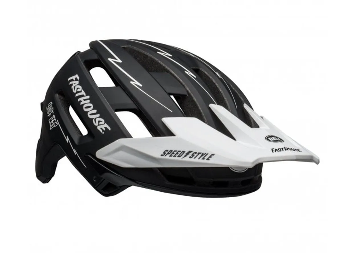 Bell Super Air Spherical MTB Helmet - Matt Black-White