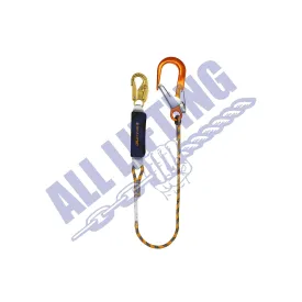 BFD SK12 Single Rope Lanyard with Snap Hook and Alu Scaff Hooks