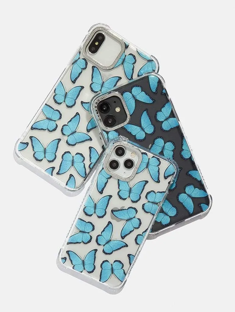 Blue Butterfly Shock iPhone Case