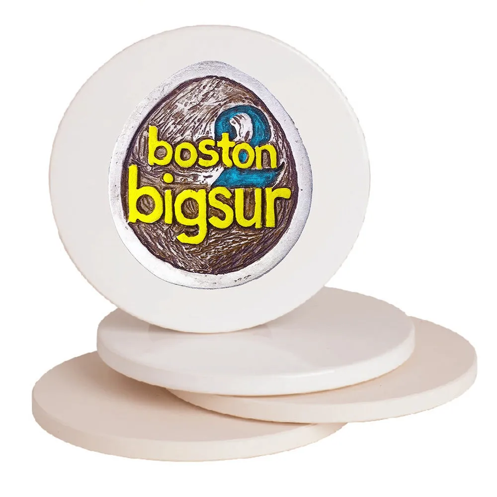 Boston 2 Big Sur Medal Stone Coaster