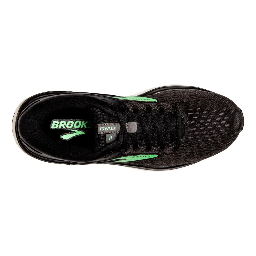 Brooks |  Dyad 11 | Women's | Black/Ebony/Green