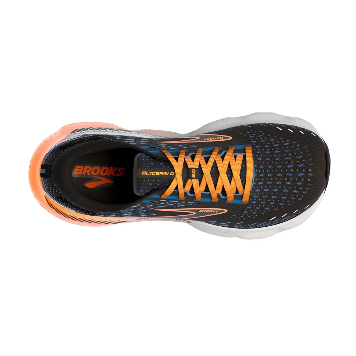 Brooks Glycerin GTS 20 (Mens) - Black/Classic Blue/Orange