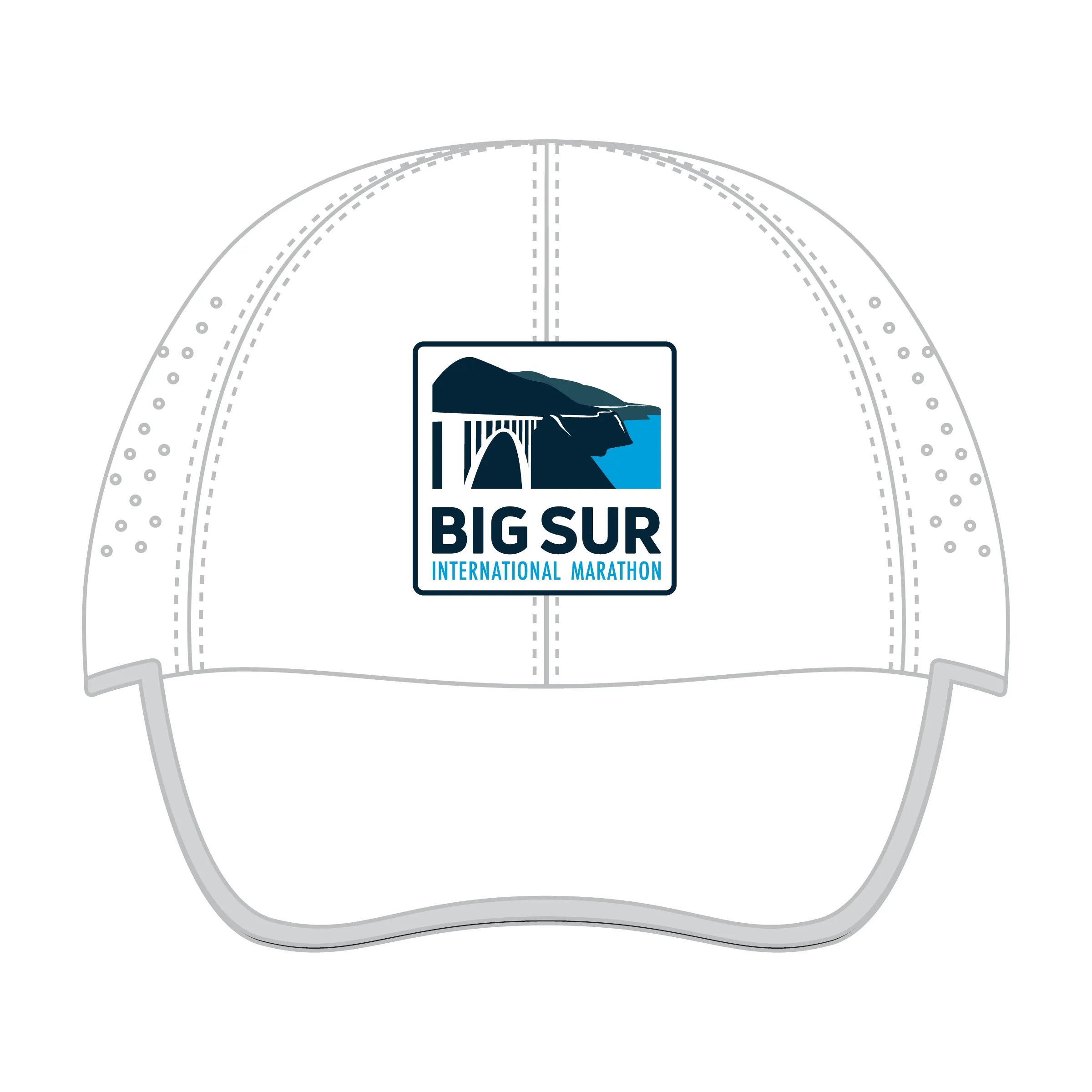 BSIM Cap - Elite Laser-Cut Tech -White- Logo