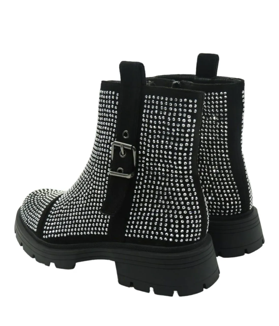 BUCKLE BLING FASHION BOOTS