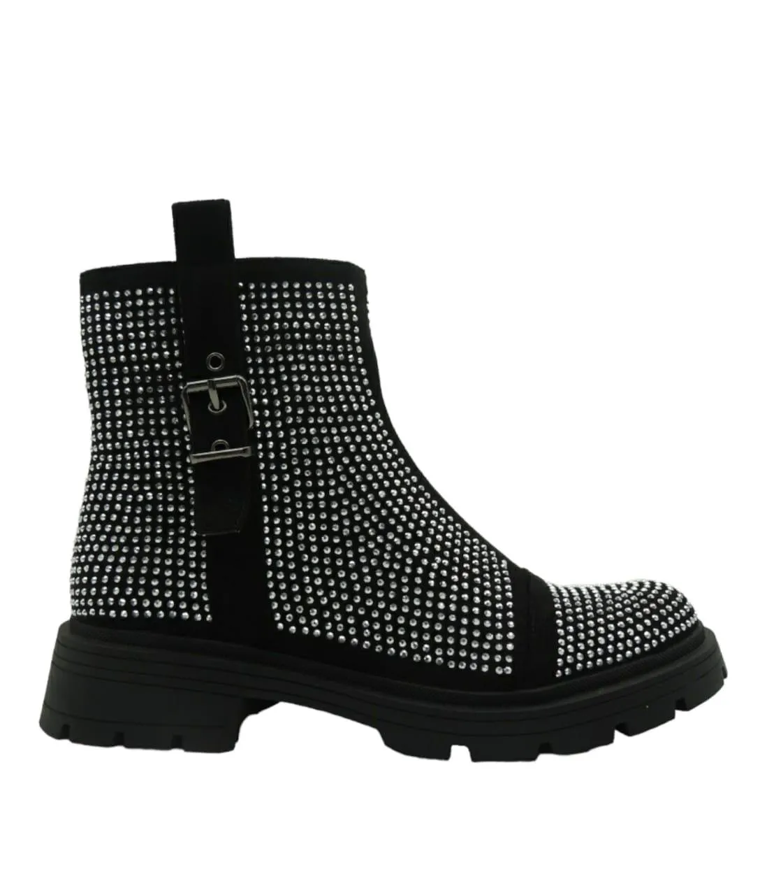 BUCKLE BLING FASHION BOOTS