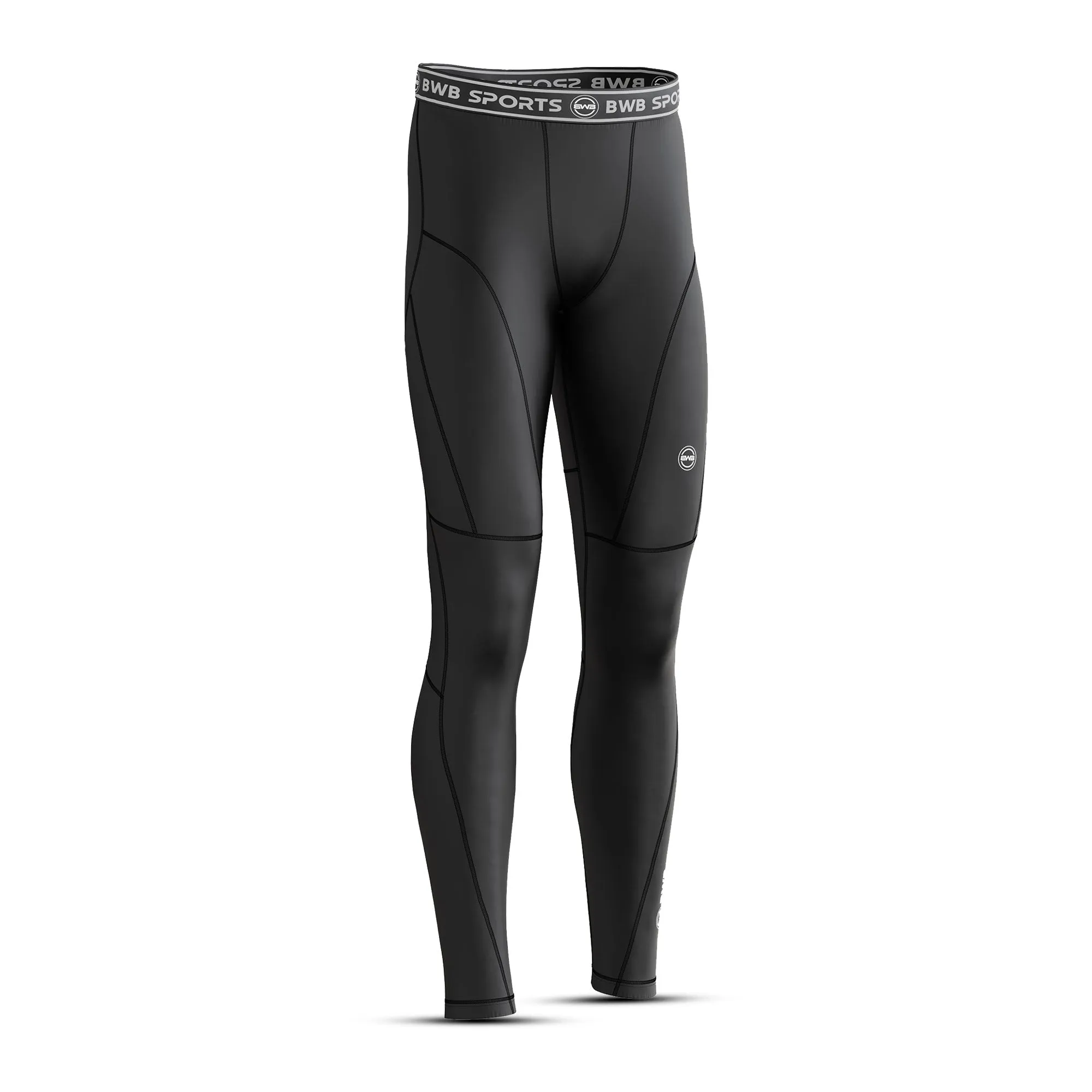 BWB Men's Black Compression Baselayer Leggings