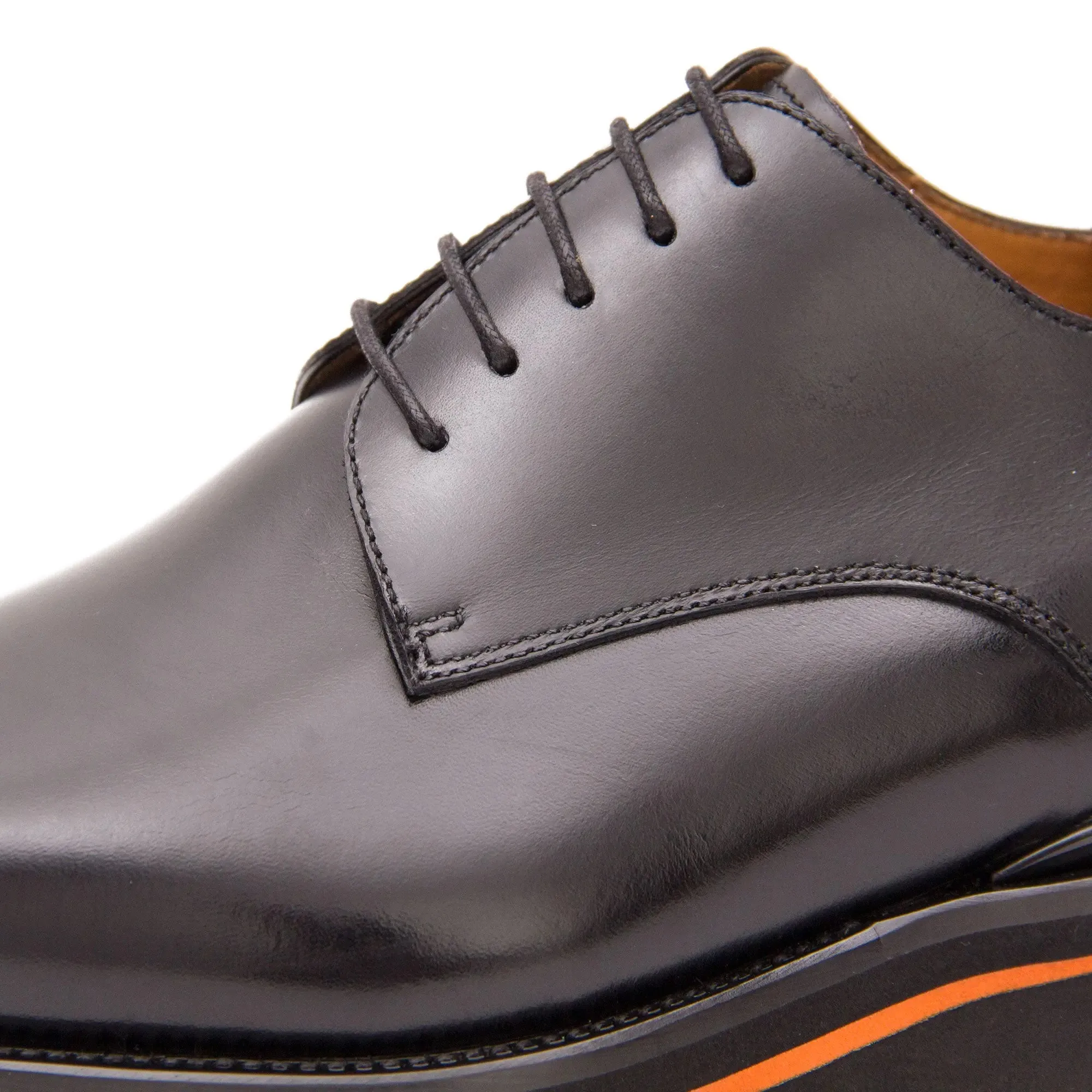 Calf leather business dress derby shoes