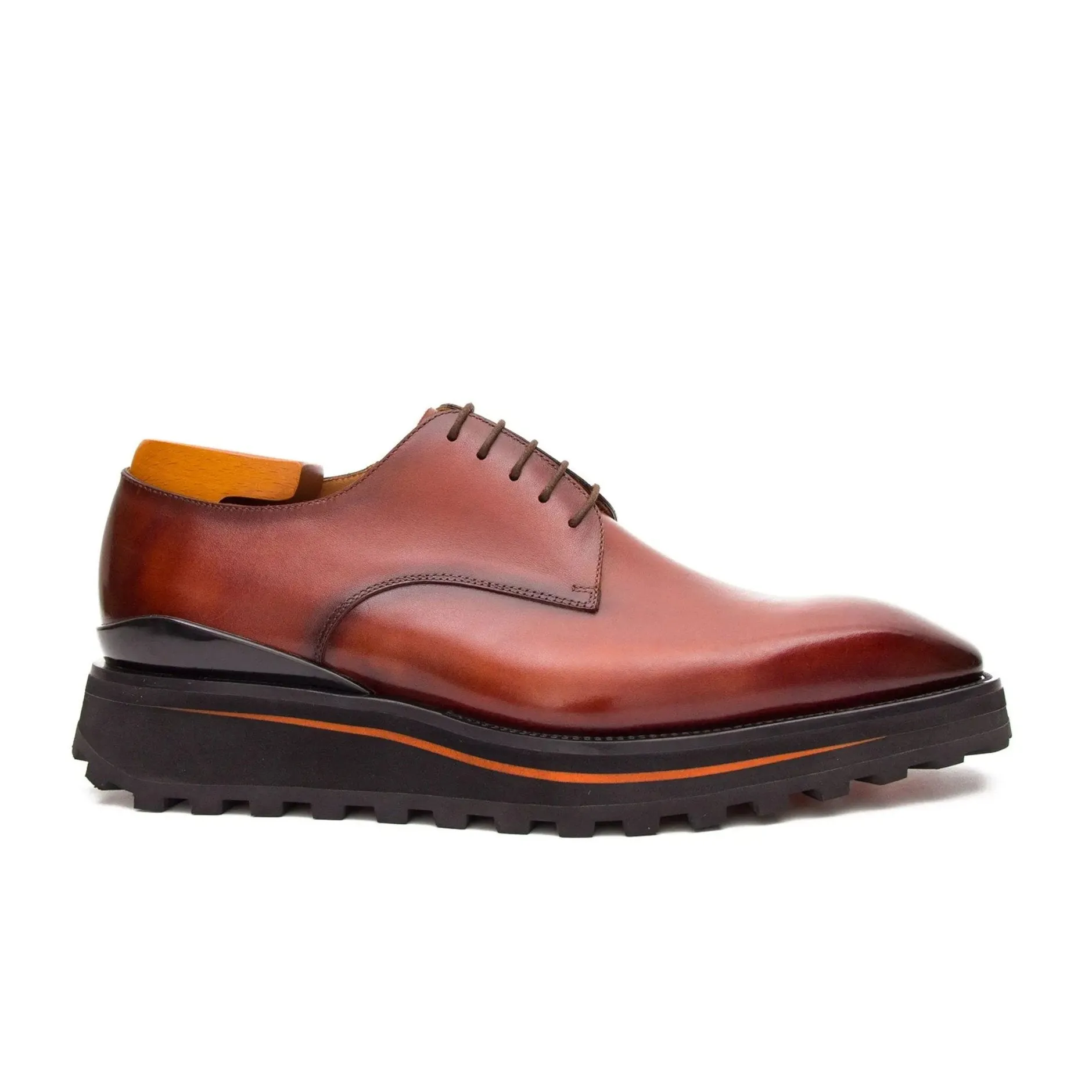 Calf leather business dress derby shoes