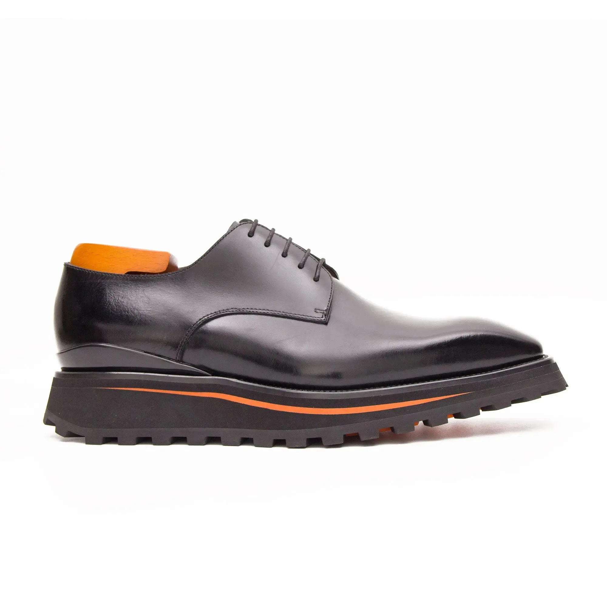 Calf leather business dress derby shoes