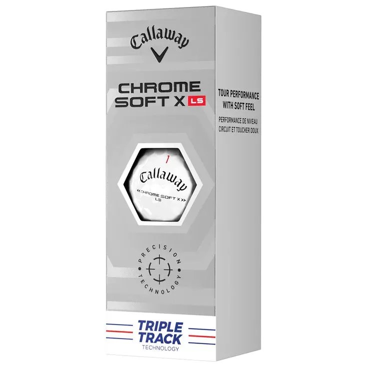 Callaway Balles Chrome Soft X LS Triple Track (boite de 12)