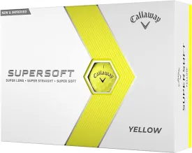 Callaway SuperSoft Golf Balls - 1 Dozen - Yellow