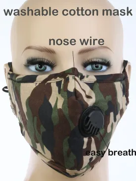 Camouflage Breathable Mask