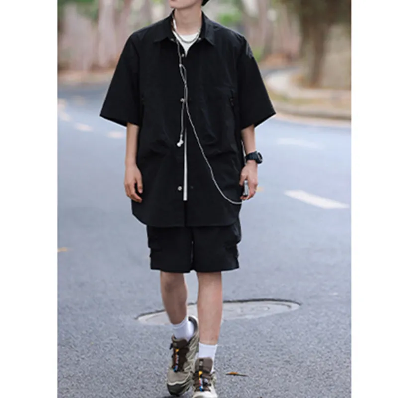 Casual Breathable Loose Shirt Set