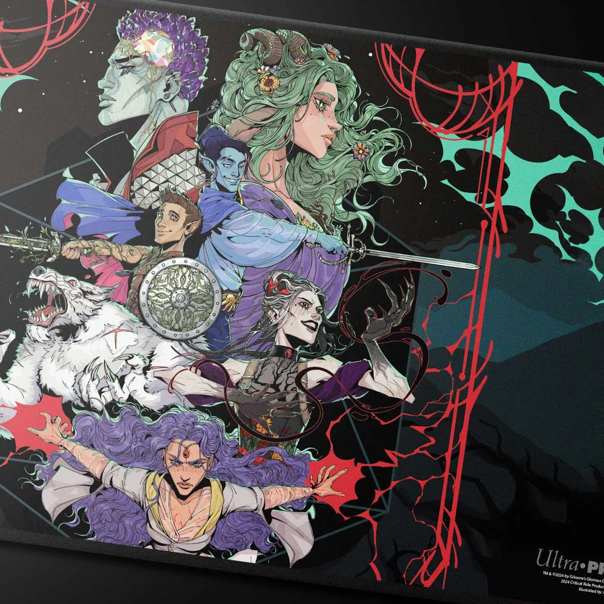 Critical Role Stitched Edge Playmat - Bells Hells Live at The Greek Theatre