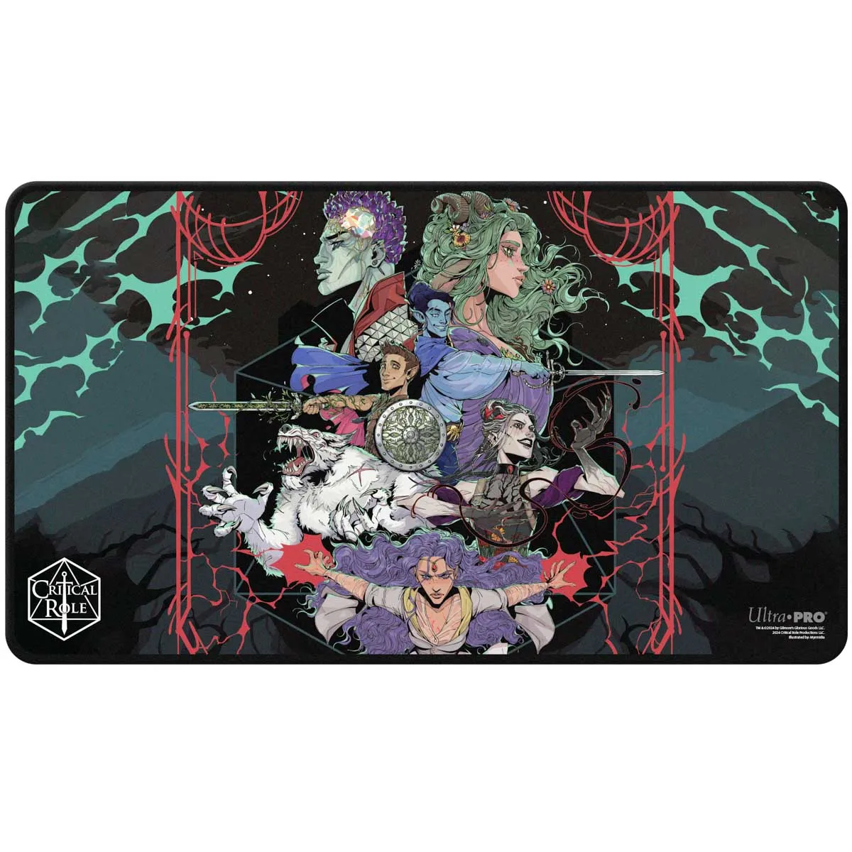 Critical Role Stitched Edge Playmat - Bells Hells Live at The Greek Theatre