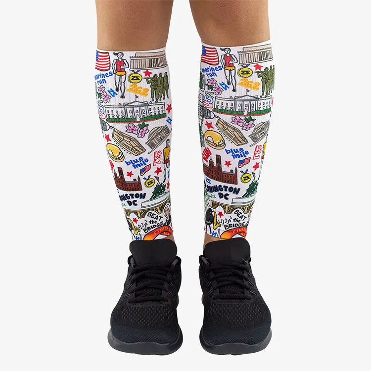 DC Doodle Compression Leg Sleeves