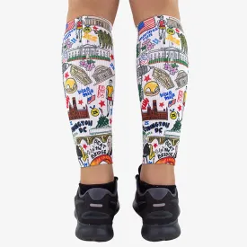 DC Doodle Compression Leg Sleeves