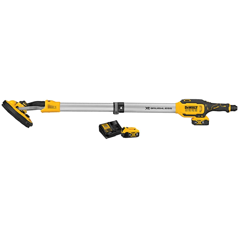 DeWalt DCE800P2 20V Max Cordless Drywall Sander with Charger and Two Batteries Combo Package