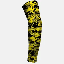 Digital ultra camo yellow black arm sleeve