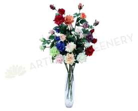 F0066 Real Touch Rose Spray 88cm Available 11 Colours