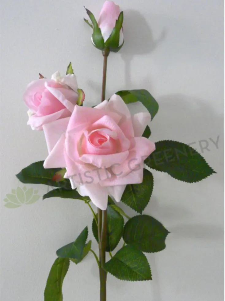 F0066 Real Touch Rose Spray 88cm Available 11 Colours