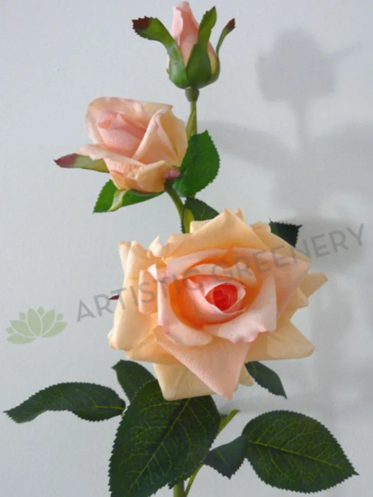 F0066 Real Touch Rose Spray 88cm Available 11 Colours