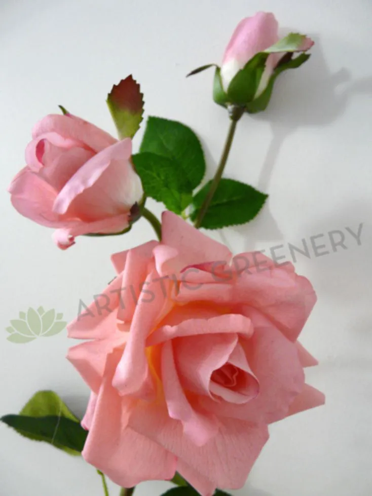 F0066 Real Touch Rose Spray 88cm Available 11 Colours