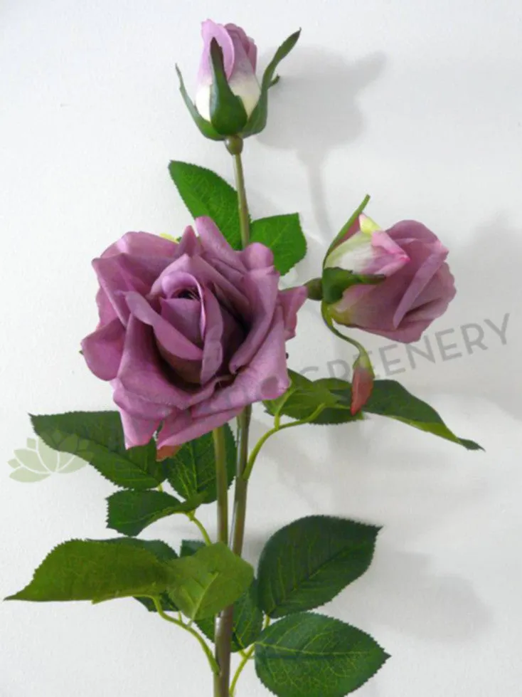 F0066 Real Touch Rose Spray 88cm Available 11 Colours