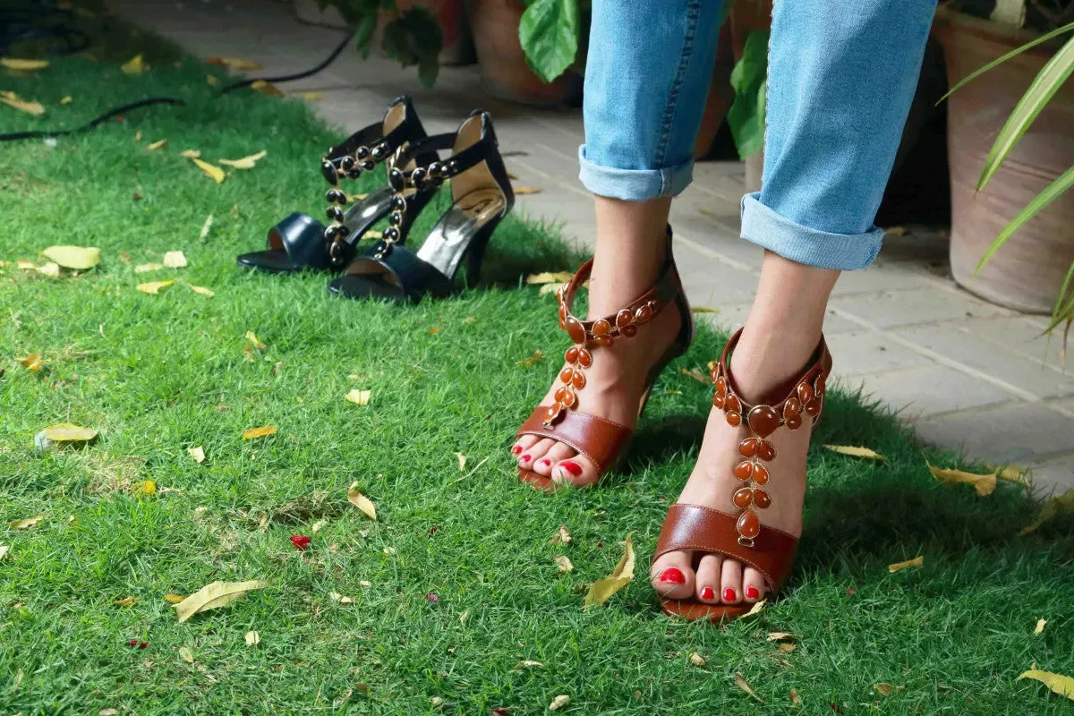 Fancy Stones Heels