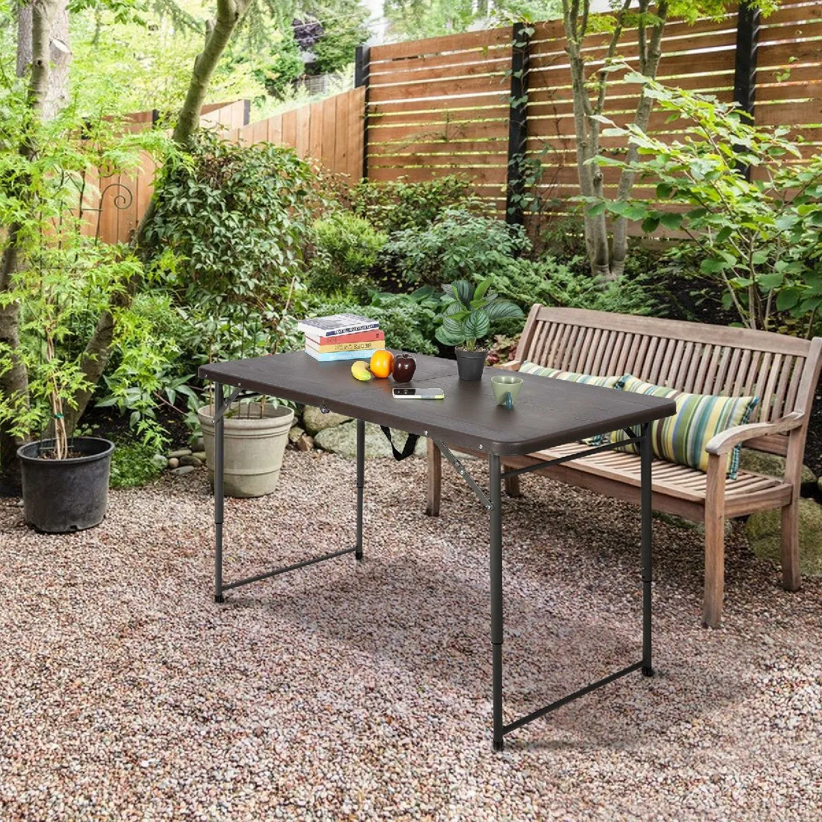 Folding Table 4 Foot with Resin Top