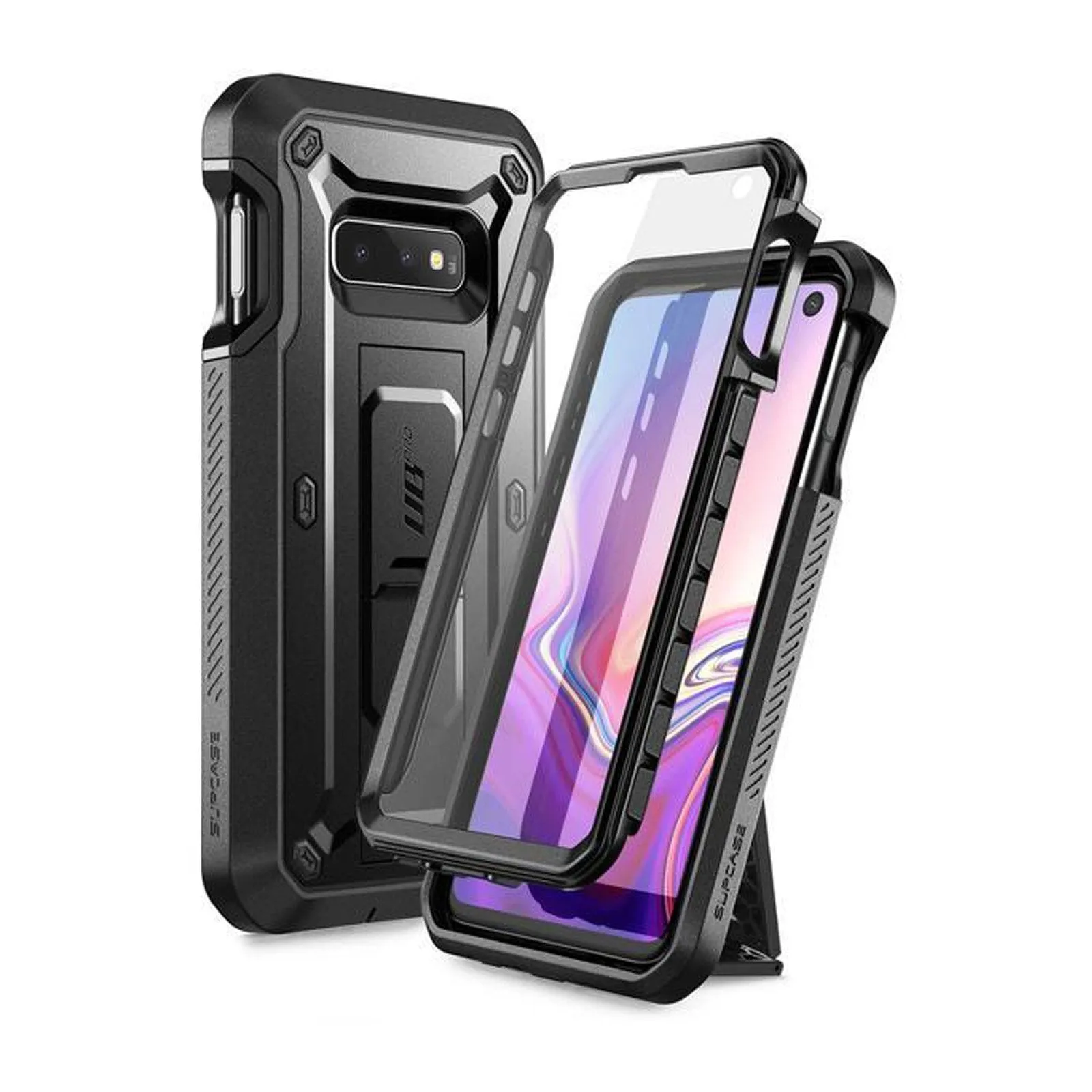 Galaxy S10e Unicorn Beetle Pro Full Body Rugged Holster Case-Black