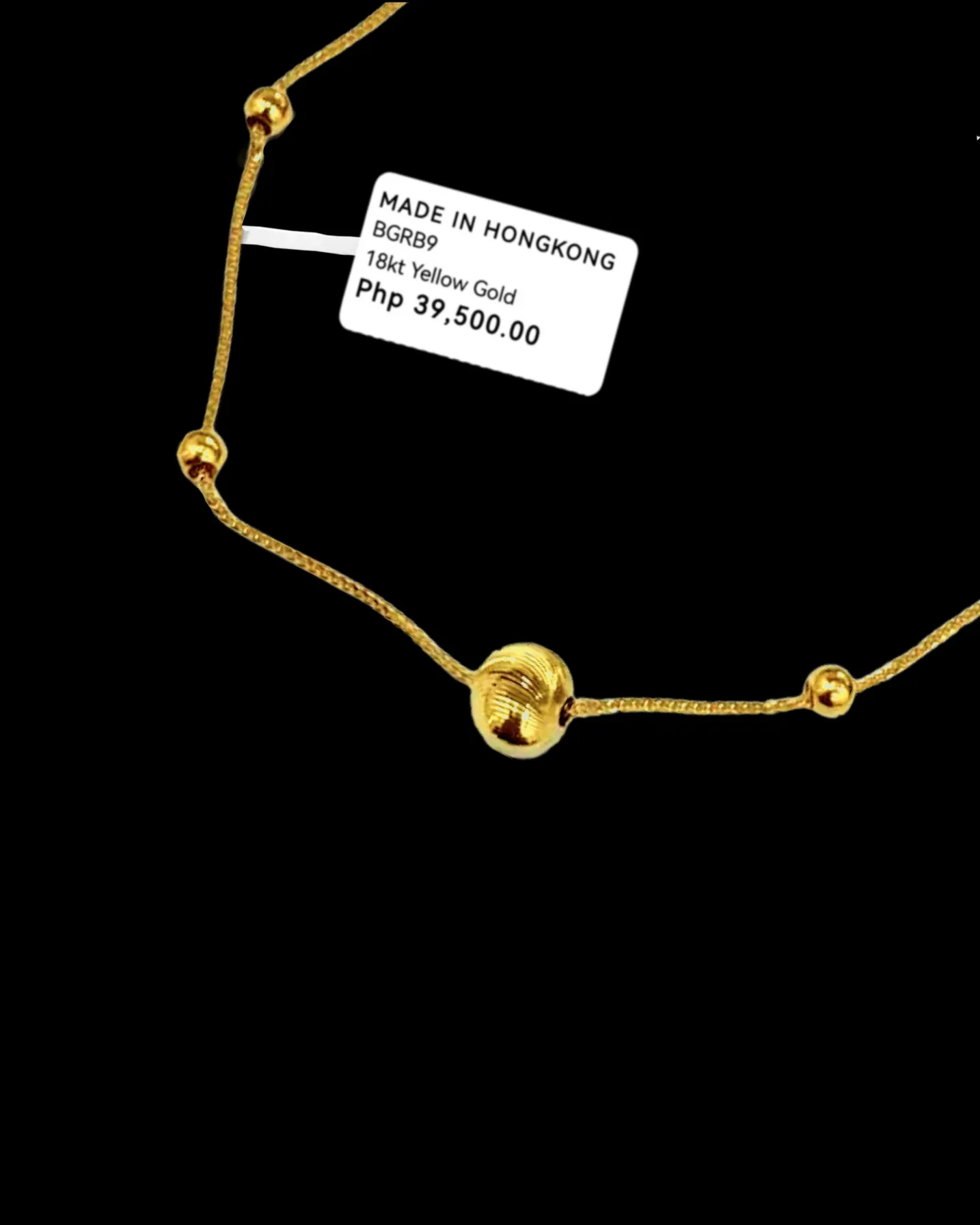 #GOLD2024| Golden Running Ball Bracelet 18kt