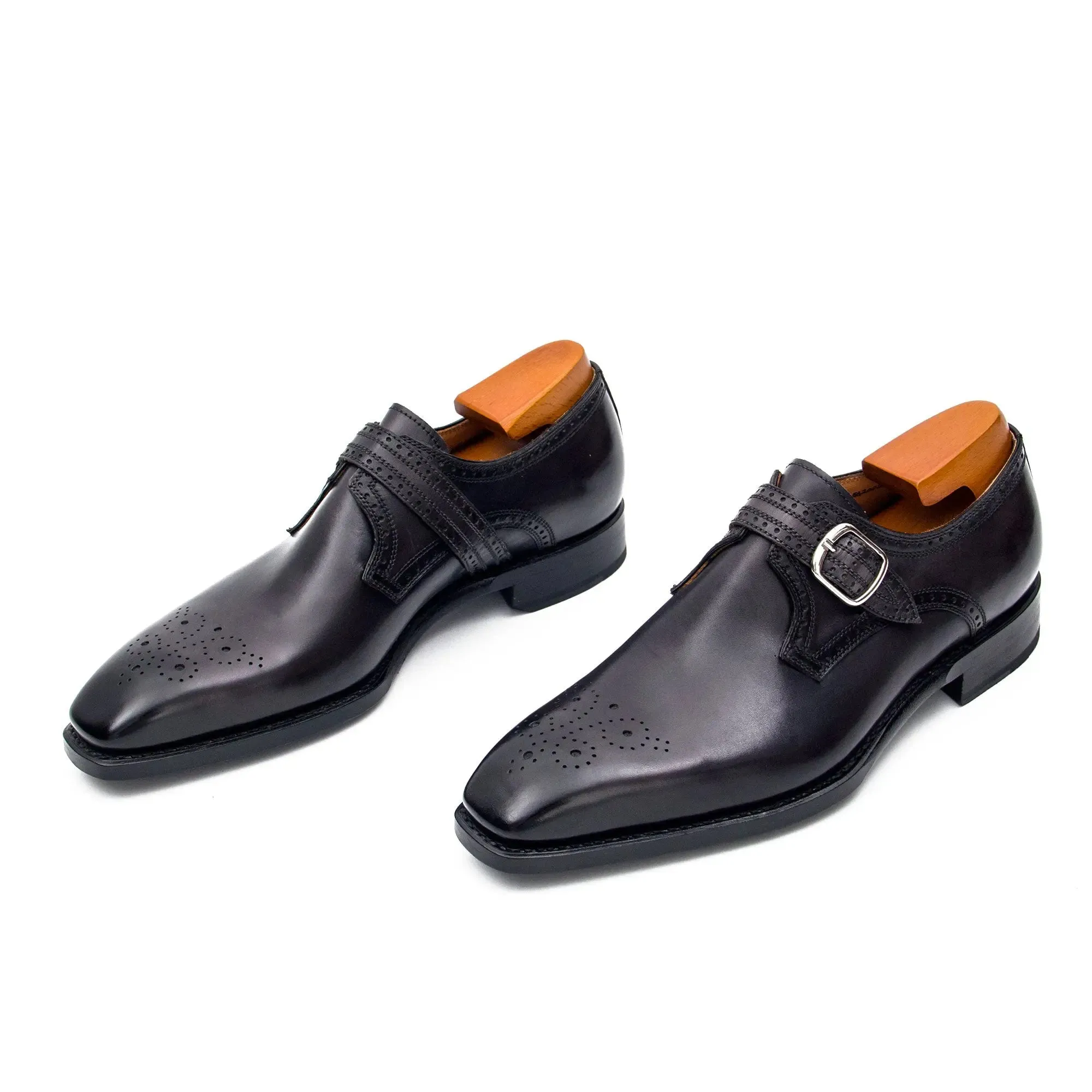 Goodyear Welted Monk Strap Shoes