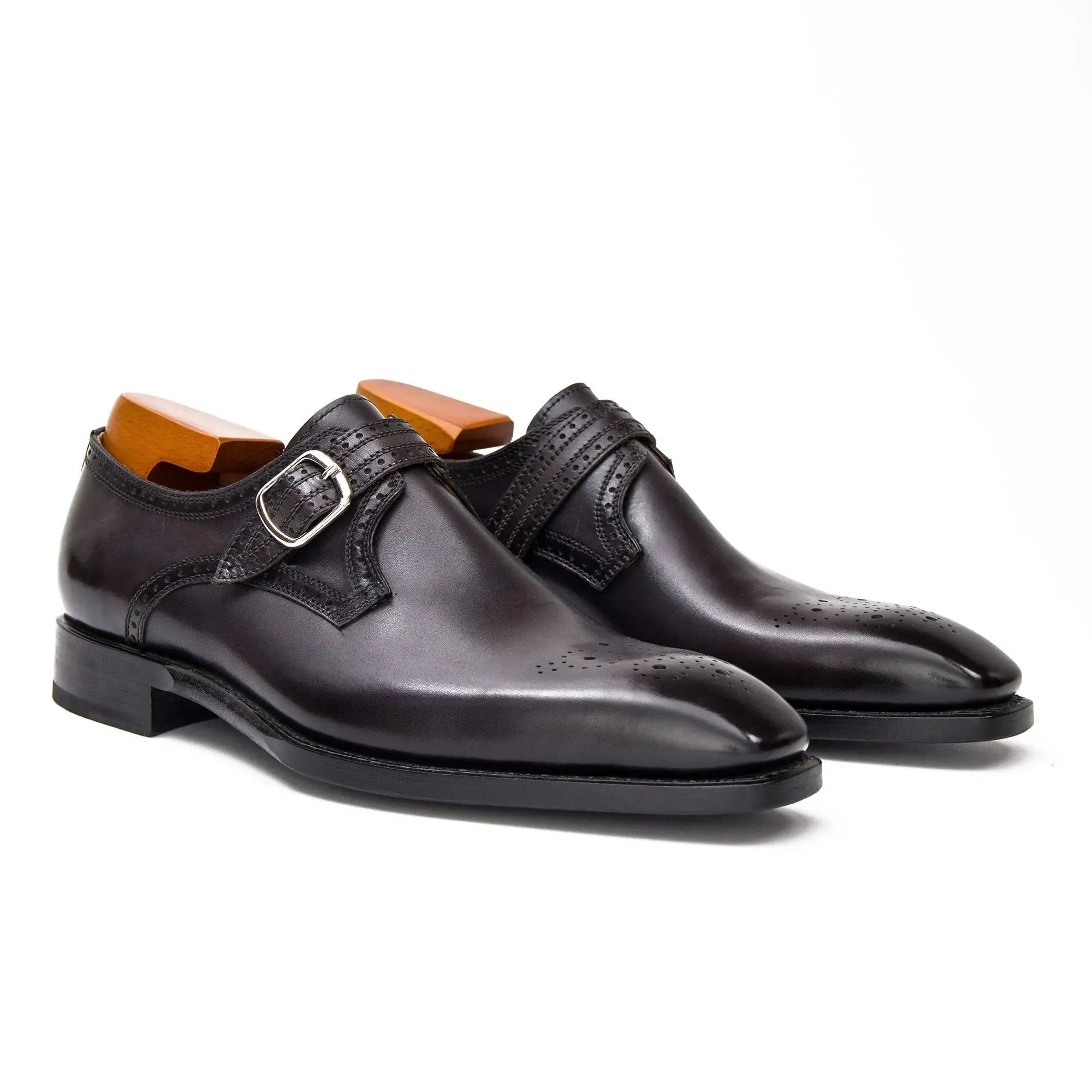 Goodyear Welted Monk Strap Shoes