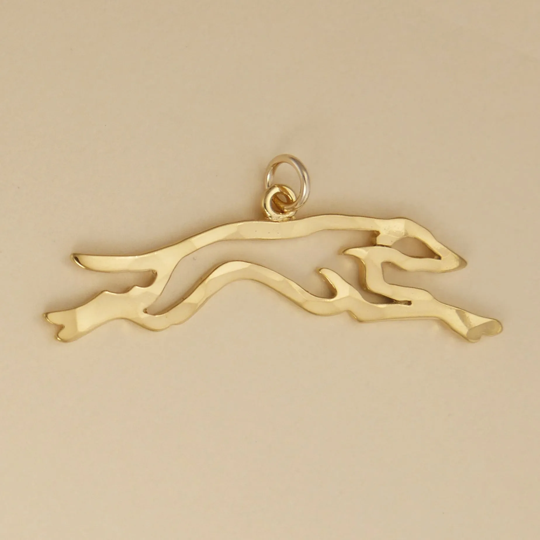 Greyhound Running Charm